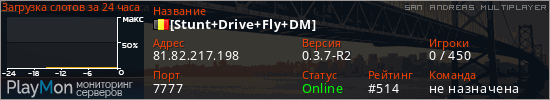 баннер для сервера samp. [Stunt+Drive+Fly+DM]
