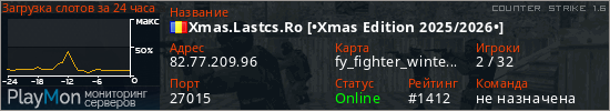 баннер для сервера cs. Xmas.Lastcs.Ro [•Xmas Edition 2025/2026•]