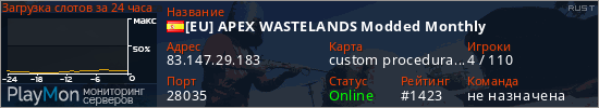 баннер для сервера rust. [EU] APEX WASTELANDS Modded Monthly