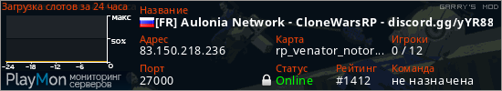баннер для сервера garrysmod. [FR] Aulonia Network - CloneWarsRP - discord.gg/yYR88REg6Q