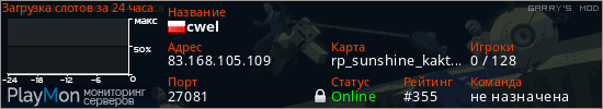 баннер для сервера garrysmod. cwel