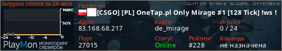 баннер для сервера csgo. ██[CSGO] [PL] OneTap.pl Only Mirage #1 [128 Tick] !ws !knife !gloves