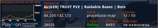 баннер для сервера rust. [GER] TRUST PVE | Raidable Bases | Bots