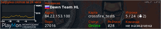 баннер для сервера hl. Dawn Team HL