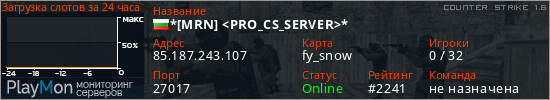 баннер для сервера cs. *[MRN] <PRO_CS_SERVER>*