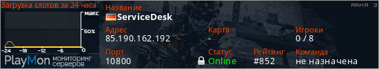 баннер для сервера arma3. ServiceDesk