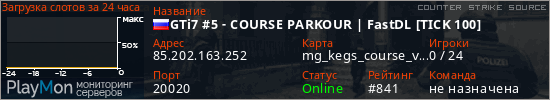 баннер для сервера css. GTi7 #5 - COURSE PARKOUR | FastDL [TICK 100]