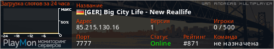 баннер для сервера samp. [GER] Big City Life - New Reallife