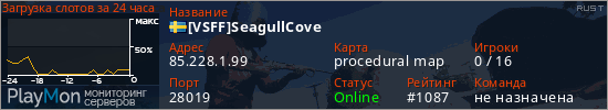 баннер для сервера rust. [VSFF]SeagullCove