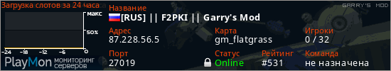 баннер для сервера garrysmod. [RUS] || F2PKI || Garry's Mod