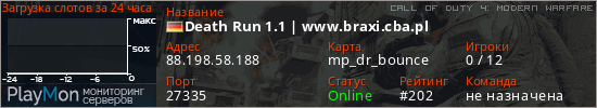 баннер для сервера cod4. Death Run 1.1 | www.braxi.cba.pl