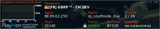 баннер для сервера garrysmod. [FR] GBRP &trade; - EN DEV