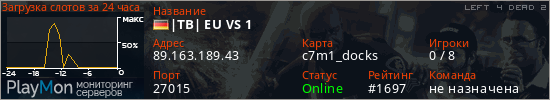 баннер для сервера l4d2. |TB| EU VS 1
