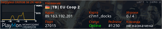 баннер для сервера l4d2. |TB| EU Coop 2
