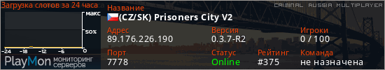 баннер для сервера crmp. (CZ/SK) Prisoners City V2