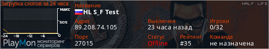 баннер для сервера hl. HL S_F Test