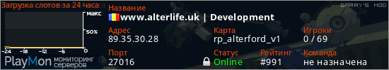 баннер для сервера garrysmod. www.alterlife.uk | Development