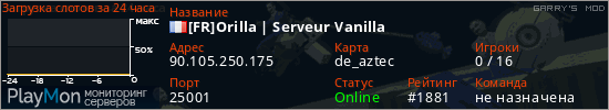 баннер для сервера garrysmod. [FR]Orilla | Serveur Vanilla