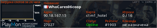 баннер для сервера l4d2. WhoCares06coop