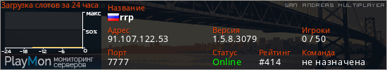 баннер для сервера samp. rrp