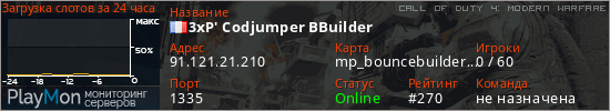 баннер для сервера cod4. 3xP' Codjumper BBuilder