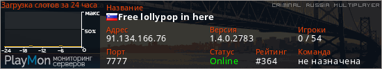 баннер для сервера crmp. Free lollypop in here