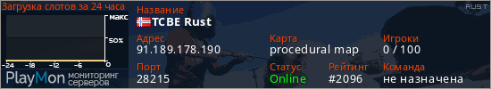 баннер для сервера rust. TCBE Rust