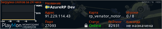 баннер для сервера garrysmod. AzureRP Dev