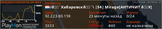 баннер для сервера cs2. /🔴Хабаровск🔴\ |54| Mirage[AHTИЧИT 🔥]