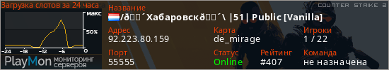 баннер для сервера cs2. /🔴Хабаровск🔴\ |51| Public [Vanilla]