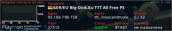 баннер для сервера garrysmod. GER/EU Big-Dick.Eu TTT All Free PS