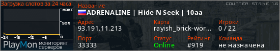 баннер для сервера cs. ADRENALINE | Hide N Seek | 10aa