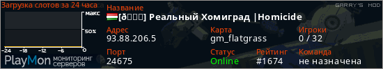 баннер для сервера garrysmod. [💀] Реальный Хомиград |Homicide