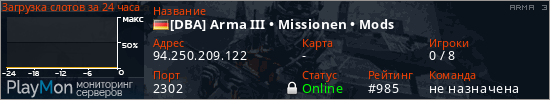 баннер для сервера arma3. [DBA] Arma III &bull; Missionen &bull; Mods