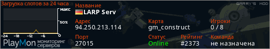 баннер для сервера garrysmod. LARP Serv