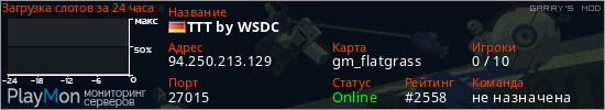 баннер для сервера garrysmod. TTT by WSDC