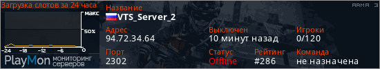баннер для сервера arma3. VTS_Server_2