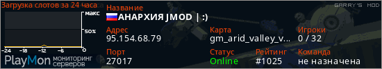 баннер для сервера garrysmod. АНАРХИЯ JMOD | :)