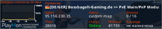 баннер для сервера rust. [DE/GER] Bossbagoh-Gaming.de >> PvE Main/PvP Modus/XP System/Di