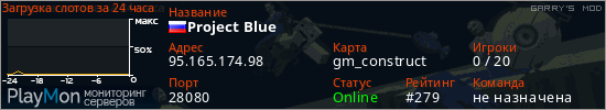 баннер для сервера garrysmod. Project Blue