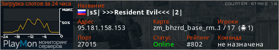 баннер для сервера cs. |sS| >>>Resident Evil<<< |2|