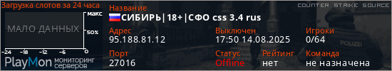 баннер для сервера css. СИБИРЬ|18+|СФО css 3.4 rus