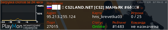 баннер для сервера cs2. ███ ➥ CS2LAND.NET [CS2] МАНЬЯК #6🔥