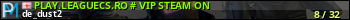 юзербар для сервера cs. PLAY.LEAGUECS.RO # VIP STEAM ON
